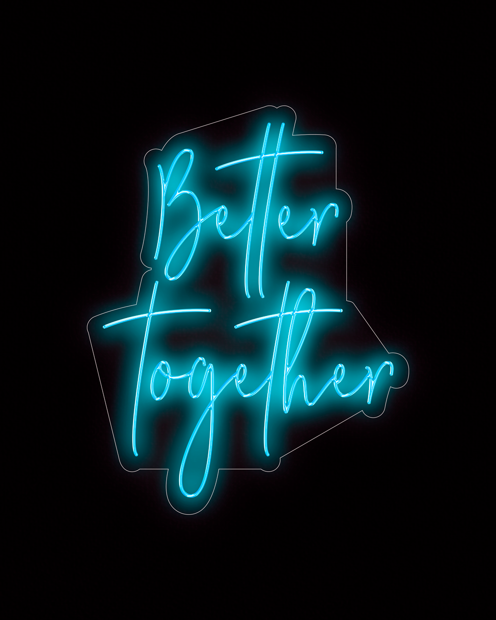 Better Together Insegna al neon con Flex Led丨Insegna luminosa al neon  personalizzata,Insegna con testo a LED,Insegna al neon LED personalizzata,Decorazione  per la casa e la stanza Ins Party Wedding -  Italia